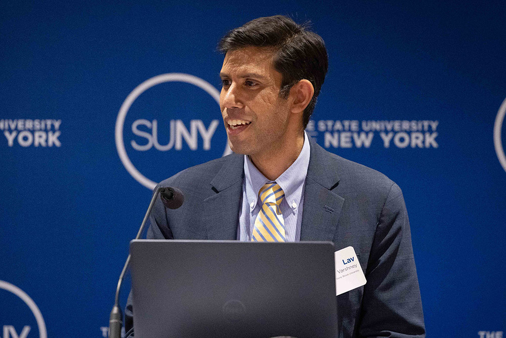 Lav Varshney at the annual State University of New York Research Council meeting